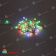 Гирлянда нить с насадками Шарики D25мм, 15м., 100 LED, RGB (медленная смена 8-ми цветов), белый резиновый провод (Каучук). 11-1718