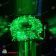 Гирлянда на деревья, Клип-лайт 100м, 666 LED, 12B, зеленый, с мерцанием, прозрачный провод, с защитным колпачком. 11-2386