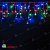 Гирлянда Бахрома, 4,9х0.5 м., 240 LED, мульти, с мерцанием, прозрачный ПВХ провод (Без колпачка), 220В. 04-3245