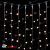 Гирлянда светодиодный занавес 1x9 м., 900 LED, Экстра Тепло-Белый, без мерцания, черный провод (пвх). 04-4390