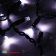 Гирлянда Бахрома, 3,1х0.5м., 120 LED, холодный белый, без мерцания, черный резиновый провод (Каучук), с защитным колпачком, 220В. 04-3153