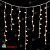 Гирлянда Бахрома, 3,2х0.9м., 168 LED, Экстра Тепло-Белый, без мерцания, белый провод (каучук), с защитным колпачком. 04-4238