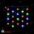 Гирлянда светодиодный занавес Звезды 2х2м., 20 LED, мульти, прозрачный провод. 07-3571