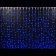 Гирлянда светодиодный занавес, 2х3м., 600 LED, синий, без мерцания, прозрачный ПВХ провод. 07-3319