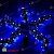 Гирлянда на деревья, спайдер, 5х20м, 100м, 1000 LED, 24B, синий, с мерцанием, черный провод. 13-1216