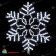 Снежинка светодиодная с мерцанием. 86 см дюралайт, Холодный Белый. 03-3775