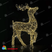 Фигура объемная Северный олень 200х300 см, 3000 Led, IP65, цвет свечения Теплый Белый 14-1545