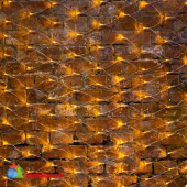 Гирлянда светодиодная Сеть 2х1,5м 288 Led Жёлтый прозрачный пвх IP65  свечение с динамикой 230В 14-2198