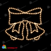 Елочная игрушка Двойной колокольчик 700x850 мм, теплый белый. 07-5690