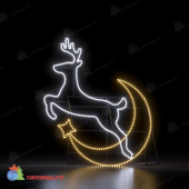Светодиодная конструкция Конструкция "Рождественский олень 2D" (1,5x6x1,71), 48 Вт 07-5588