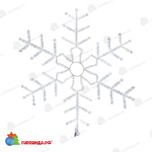 Светодиодная фигура из дюралайта Снежинка с эффектом мерцания 95x95см Холодный Белый 14-2499