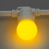 Светодиодная лампа для белт-лайт, d=45 мм., E27, 2Вт, желтый. 16-1164