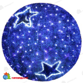 Фигура Шар, 120 Led подсветка диам. 40см, Синий 14-2513