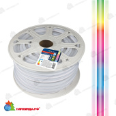 Светодиодный гибкий неон, односторонний, бухта 50м., сечение 8х16мм., RGB. 10-3673.