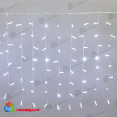 Гирлянда светодиодная Занавес 2x0,8м 160 Led Холодный Белый прозрачный пвх IP65 постоянное свечение 230В 14-2000