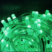 Светодиодный клипсолайт 30м., 200 LED, зеленый, чейзинг. 11-1470