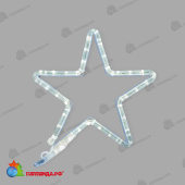 Светодиодная фигура из дюралайта Звездочка 30x28см Холодный Белый 14-2488