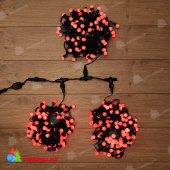 Гирлянда Led ClipLight - ШАРИКИ 24V, 3 нити по 20 м, цвет диодов Красный 14-2365