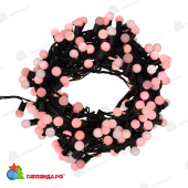 Гирлянда светодиодная Мультиколоршарики Ø17,5мм 20м 200 Led Красный черный пвх IP65 постоянное свечение 230В 14-1573