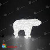 Акриловая светодиодная фигура «Медведь» 70x125 см, холодный белый. 11-1251