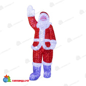 Акриловая светодиодная фигура Санта Клаус 210х75х60 см, IP65 понижающий трансформатор в комплекте 14-1544