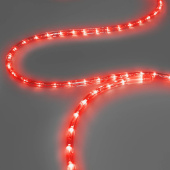 Светодиодный дюралайт LED, 2-х проводной, красный, без мерцания, кратность резки 0,5 метра, диаметр 13 мм, 24В, 100 м. G16-1189