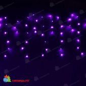 Гирлянда Бахрома, 3х0.5 м., 112 LED, фиолетовый, без мерцания, прозрачный ПВХ провод. 07-3445