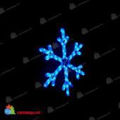 Снежинка светодиодная без мерцания, 40 см, 50 LED, синий. 11-2152