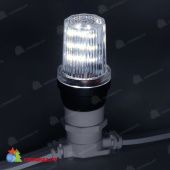 Светодиодная лампа для белт-лайт Строб-лампа, d=40 мм., E27, 2Вт, холодный белый. 07-3564