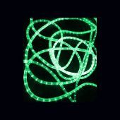 Светодиодный дюралайт LED, 2-х проводной, зеленый, без мерцания, кратность резки 0,5 метр, диаметр 13 мм, 24В, 100 м. 07-3258