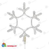 Светодиодная фигура из дюралайта Снежинка 45x38см Синий 14-2492