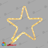 Светодиодная фигура из дюралайта Звездочка 30x28см Теплый Белый 14-2489