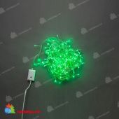 Гирлянда Нить, 10м., 200 LED, зеленый, без мерцания, прозрачный ПВХ провод (Без колпачка). 11-1442