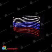 Светодиодная консоль, Флаг РФ 2x1.3м., без мерцания, белый,синий,красный. 11-1207