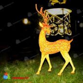 Cветодиодная фигура "Олень благородный коричневый", 200x110см, 5500 LED, 330Вт. 19-1027