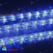 Светодиодный дюралайт LED, 2-х проводной, синий, без мерцания, кратность резки 1 метр, диаметр 13 мм, 220В, 100 м. 06-3118