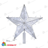 Светодиодная фигура Звезда 50 см, 80 Led, с трубой и подвесом, цвет свечения Холодный Белый 14-2527
