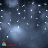 Гирлянда Бахрома, 3х0.5 м., 112 LED, холодный белый, с мерцанием, белый ПВХ провод с защитным колпачком. 07-3481