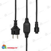 Блок питания для уличных гирлянд 230В, 4А, черный каучук, IP67 14-2537