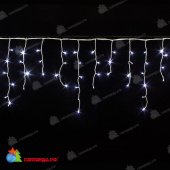 Гирлянда Бахрома 12x0,6м., 408 LED, Холодный Белый, с мерцанием, белый провод (ПВХ). 03-4111