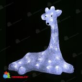 Светодиодная фигура "Жираф" 36 см, 40 LED, холодный белый, прозрачный ПВХ провод 220/24В. 04-3555