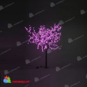 Светодиодное дерево Вишня высота 1.9 м., диаметр 1.5 м., 972 LED, без мерцания, розовый. 11-1010
