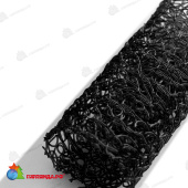 Декоративная сетка Черная в Рулоне, Гибкий ПВХ, 1x10 м. 07-5711