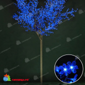 Светодиодное дерево Сакура высота 3.6 м., 2688 LED, синий. 19-1067