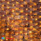 Гирлянда светодиодная Сеть 1х1,5м 160 Led Теплый Белый черный пвх IP65 свечение с динамикой 230В блок в комплекте 14-2201