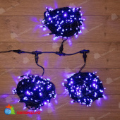 Гирлянда Led ClipLight 24V, 3 нити по 20 м, свечение с динамикой, цвет диодов Синий 14-2374