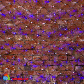 Гирлянда светодиодная Сеть 2х1,5м 288 Led Холодный Белый/Синий черный пвх IP65 свечение с динамикой 230В контроллер в комплекте 14-2192