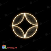 Светодиодная конструкция 2D конструкция 10 (0,84x0,02x0,85), 20 Вт 07-5647