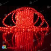Светодиодный дюралайт, красный, без мерцания, кратность резки 1 метра, диаметр 13 мм, 220В, 100 м. 11-2060