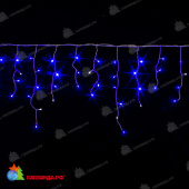 Гирлянда Бахрома 12x0,6м., 408 LED, Синий, с мерцанием, белый провод (ПВХ). 03-4114